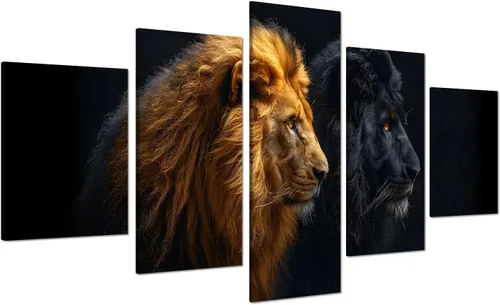 Vista 84 de 5 piezas de pintura sobre lienzo ardiente de fénix dibujado en estilo heráldico fuego fénix arte de pared vintage impresiones obras de arte arte