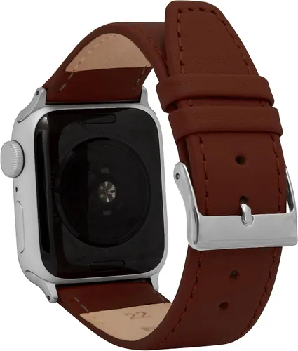 Vista 26 de Bandini Correas de cuero para mujer para Apple Watch de 1.496 pulgadas, 1.575 pulgadas, 1.614 pulgadas para mujer, correa delgada de cuero iWatch
