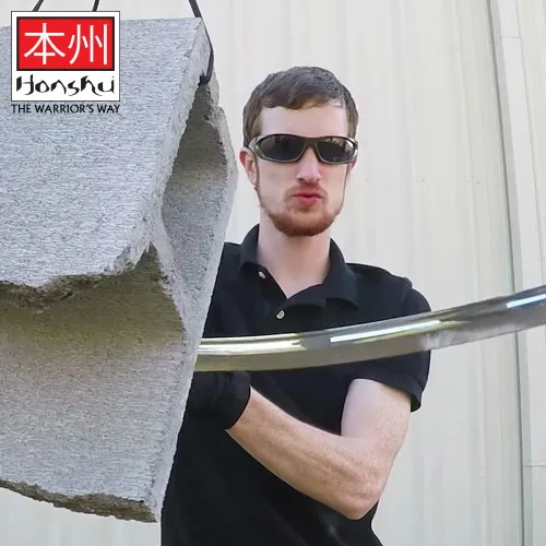 Vista 8 de HONSHU Boshin Wakizashi Espada – Hoja de acero al carbono 1050 forjada a