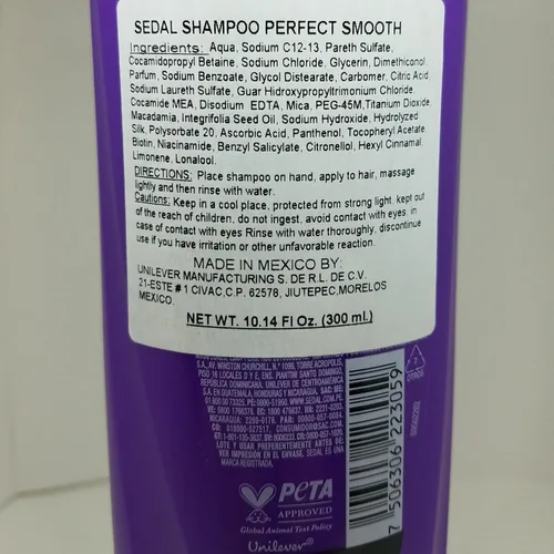 Vista 3 de Sedal Champú Liso Perfecto 11.5 fl oz [SELLADO]