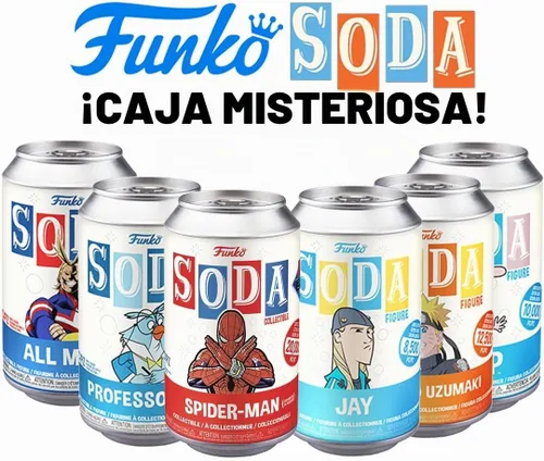 Vista 3 de Funko Juego de iniciación misterioso de soda de vinilo (caja de 6)