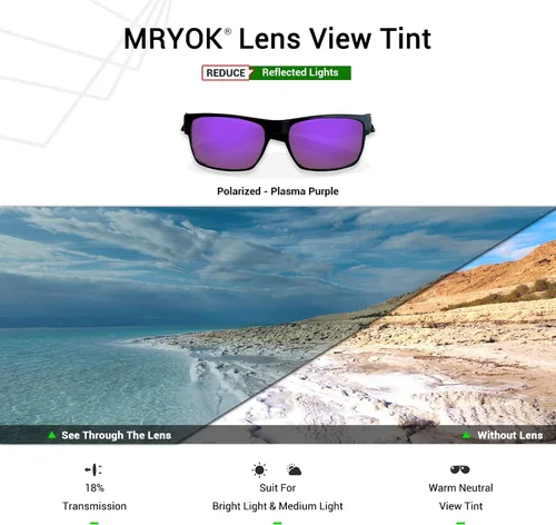 Vista 4 de Mryok Lentes de repuesto para Oakley Crosshair 2.0 - Opciones