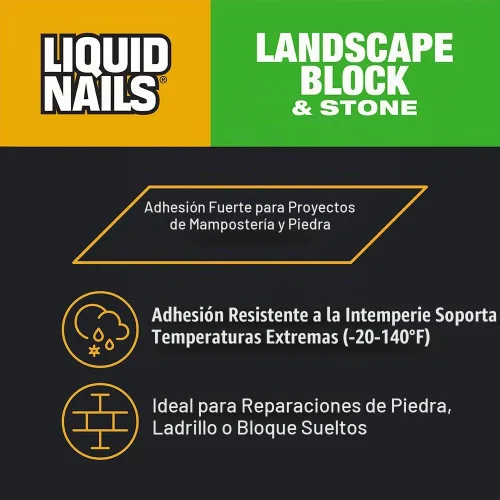 Vista 3 de Liquid Nails LN-905, Landscape, adhesivo, 10 onzas