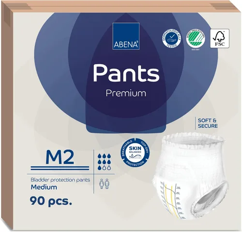 Vista 16 de Abena Abena Pants - Ropa interior protectora contra la incontinencia premium, pull-ups, absorción moderada/pesada, nivel 2, talla S, 48