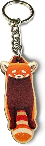 Vista 2 de PeachyApricot Cute Red Panda Keychain Backpack Charm Jewelry Gift