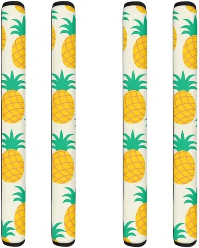 Vista 16 de Coldinair Fundas protectoras antideslizantes para manijas de puerta de refrigerador con estampado de mármol aguamarina, asas de decoración