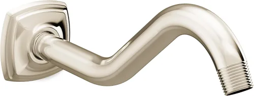 Vista 11 de Moen 161951BG - Brazo de ducha curvado con brida de pared, oro cepillado