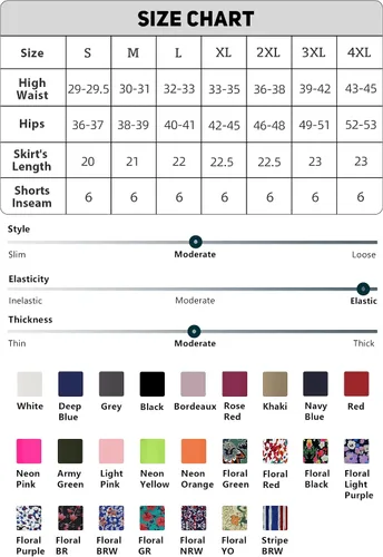 Vista 6 de Cakulo Falda pantalón casual de verano modesta hasta la rodilla para mujer, a la moda, atlética, tenis, golf, 20 pulgadas, con bolsillo para falda