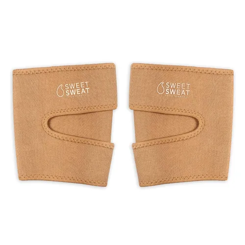 Vista 9 de Sports Research - Recortadores de muslo tonificados Sweet Sweat para hombres y mujeres Aumenta el calor y el sudor en los muslos (arcilla, pequeño)