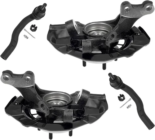 Vista 108 de Detroit Axle - Kit de nudillos traseros izquierdo FWD para Hyundai Santa Fe 2007-2009 Veracruz 2007-2012, reemplazo del conjunto de cojinete