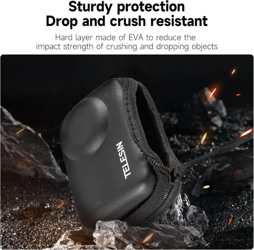 Vista 3 de TELESIN Mini estuche protector de lente para DJI Action 5 Pro Action 4 Action 3 Insta 360 Ace Insta360 Ace Ace Pro Accesorios, Mini bolsa protectora