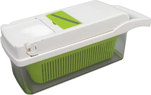 Vista 7 de Todo en picador de verduras, rebanador de verduras y rallador de queso, picador de verduras de cebolla C Food C, utensilios de cocina con pelador