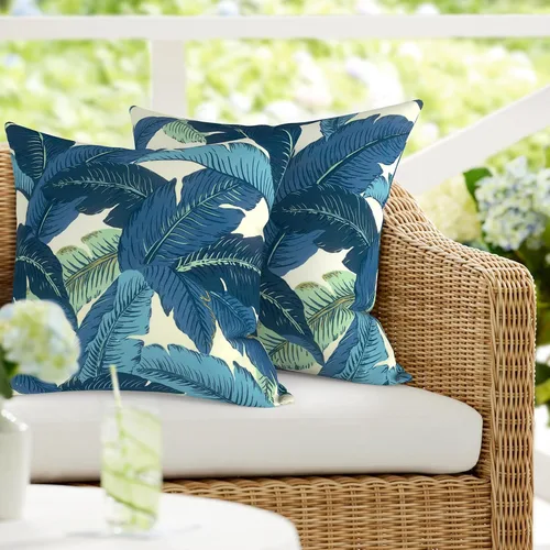 Vista 76 de DYTXIII Paquete de 2 almohadas lumbares impermeables para exteriores con rellenos, 12 x 20 pulgadas, almohada decorativa rectangular para patio