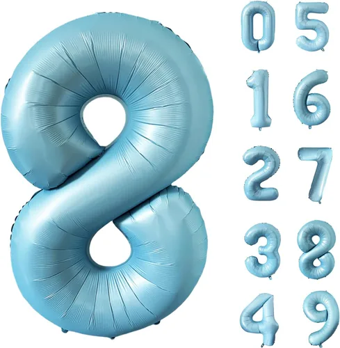 Vista 150 de Globos gigantes de helio de aluminio de 40 pulgadas, color negro, globos digitales grandes del número 0 para decoración de fiesta de cumpleaños