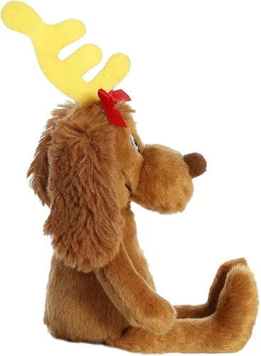 Vista 4 de Aurora® Whimsical Dr. Seuss™ Max - Peluche con licencia oficial para juegos imaginativos, perfecto para niños y adultos, color marrón, 8 pulgadas