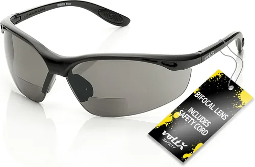 Vista 11 de voltX 'Constructor' - Gafas de seguridad de lectura bifocales (Transparente +1.0 Dioptrías) Certificadas ANSI Z87.1+ & CE EN166F / Gafas