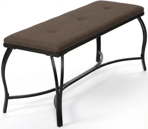 Vista 15 de Mango Steam Vienna White Bench - Banco de entrada, con recubrimiento en polvo, tapizado, ahorro de espacio