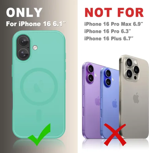 Vista 1387 de Funda para Google Pixel 10 Pro XL, cubierta magnética mate, color negro Fit for MagSafe, Screen Protector included, Shockproof Military Grade