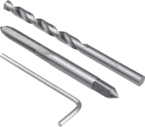 Vista 4 de Kit de 30 piezas de inserción de reparación de roscas M5 x 0.03 in, kit de reparación de roscas de acero inoxidable, compatible con bobinas