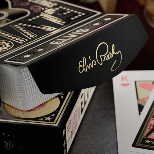 Vista 5 de theory11 Elvis - Juego de cartas, color dorado y rosa