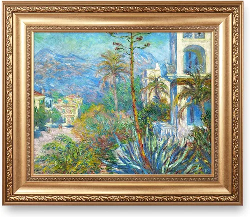 Vista 219 de A&T ARTWORK Antibes Seen from The Salis Gardens de Claude Monet Las Obras de Arte Clásico Mundial Reproducciones, Impresiones de Arte en Lienzo