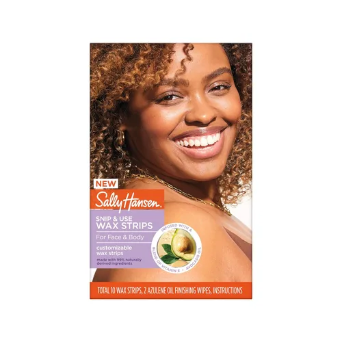 Vista 8 de Sally Hansen Kit de cera sin tirantes para cara, cejas y labios Cera Mircrowavable, kit de depilación en casa, rápido y fácil