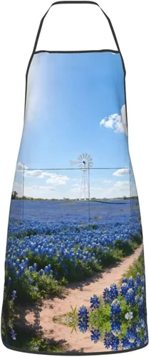Vista 10 de Delantal de dos cachorros con bolsillos, delantales resistentes a las gotas de agua para mujeres y hombres, delantal ideal para uso doméstico