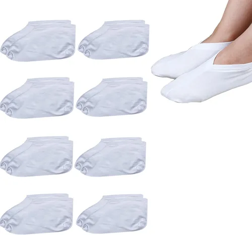 Vista 11 de 2 pares de calcetines curativos para pies secos para hombres y mujeres, loción, calcetines hidratantes para spa durante la noche absorbentes
