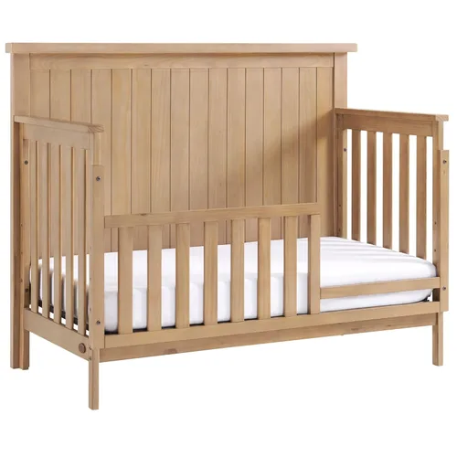 Vista 2 de Soho Baby Everlee - Kit de conversión de riel protector de cuna a cama infantil, madera de miel