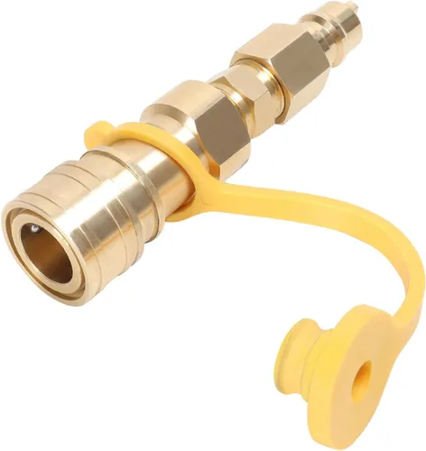 Vista 5 de Válvula adaptadora de accesorios de conexión rápida de gas propano de 3/8 pulgadas, accesorios de conexión rápida de gas natural de 3/8 pulgadas