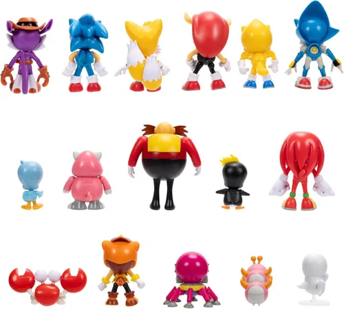Vista 10 de Sonic The Hedgehog Sonic Super Set 16 Pack Eggman+ Figura [Exclusivo de Amazon] Paquete de 16