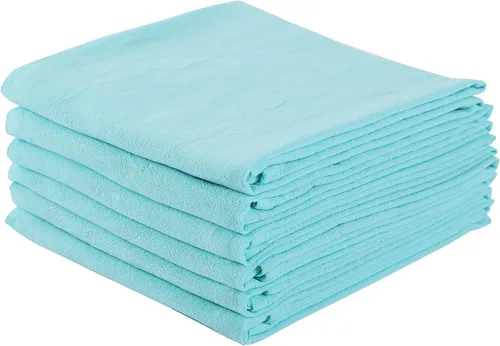 Vista 8 de Paños de cocina de saco de harina 100% algodón, paquete de 6, toallas de cocina altamente absorbentes, toallas de té de algodón lisas para secar