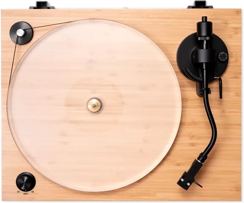 Vista 5 de Fluance RT85 Tocadiscos de Vinilo de Alta Fidelidad de Referencia con Cartucho Ortofon 2M Blue, Plato Acrílico, Motor de Control de Velocidad Bambú