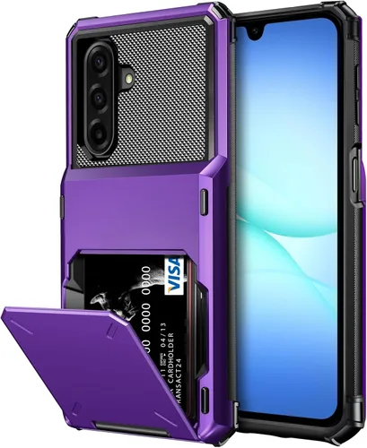 Vista 13 de Vofolen Funda tipo cartera para Moto G Play 2025 con tarjetero de doble capa, resistente, a prueba de golpes, protección contra caídas, tapa oculta