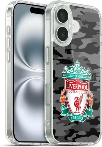 Vista 121 de Head Case Designs Funda de gel con licencia oficial del Liverpool Football Club Away Colourways Crest Camou [protección de grado militar] compatible