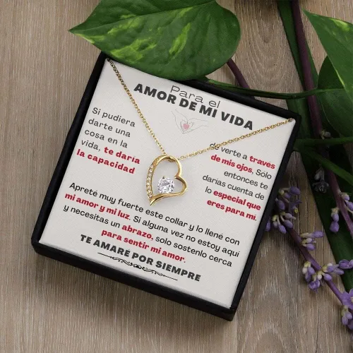 Vista 5 de para el Amor de mi vida - Collar Por Siempre Amor - Forever Love Rojo