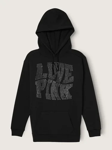 Vista 5 de Victoria's Secret Sudadera con capucha Campus de forro polar rosa
