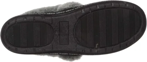 Vista 4 de Skechers BOBS Too Cozy - Pantuflas de pijama Meow para mujer, ancho
