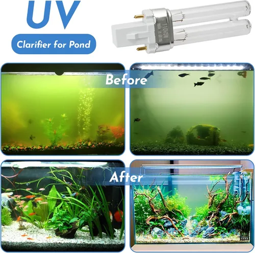 Vista 5 de ANTOBLE Lámpara de repuesto UVC de 5 W, filtro de estanque, compatible con bomba y filtro de estanque 5 en 1 Pennington Aquagarden Inpond 5 en 1