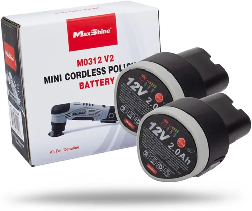 Vista 10 de Maxshine Profesional Pulidora Portátil Inalámbrica (M0312 V2) - Portátil, Liviana (0.88 kg), Pulidora de 6 Velocidades DA/Rotativa para Detallado
