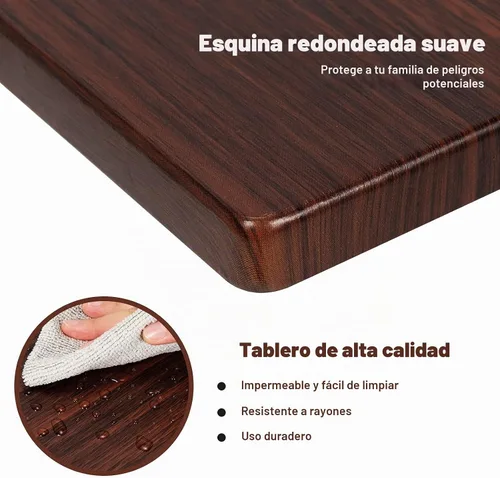 Vista 6 de Tangkula soporte para laptop, mesa portátil de extremo para sofá, mobiliario de oficina y hogar.