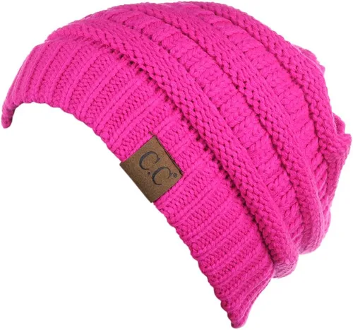 Vista 34 de C.C Trendy Warm Chunky Soft Stretch Cable Knit Beanie