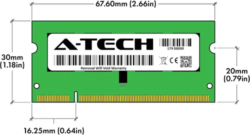 Vista 3 de A-Tech Reemplazo de 1 GB RAM para Synology DDR2-800-1GB DDR2 800 MHz PC2-6400 SODIMM Memoria no ECC sin búfer compatible con RS2211RP+, RS2211+