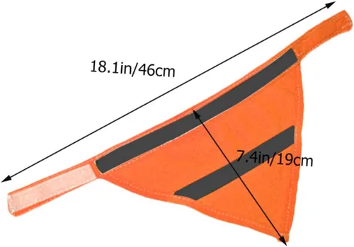 Vista 9 de Toalla triangular para mascotas, babero de seguridad para perro, bufanda reflectante para cachorro, bufanda reflectante para perro, bandana