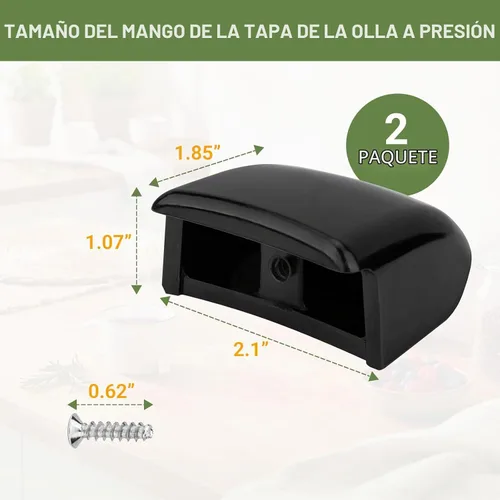 Vista 2 de 85803 - Manijas de cubierta de repuesto para latas de presión Presto de 13 Mango de cubierta de olla a presión para 01784 01781 01755 C13 C17 C22