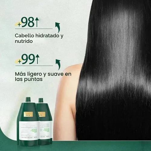 Vista 3 de Mascarilla capilar de queratina polipéptida para cabello dañado, tratamiento capilar de queratina, mascarilla capilar acondicionador profundo