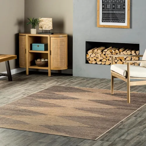 Vista 17 de nuLOOM Alfombra de Área Easy-Jute de 5' x 8', Lavable a Máquina, Antideslizante, para Sala de Estar, Dormitorio, Habitación de Niños, Guardería