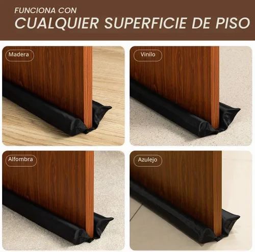 Vista 4 de Bloqueador de ruido de puerta – 36 pulgadas gris tope de puerta – Silenciador de puerta a prueba de sonido Protector de corriente de puerta