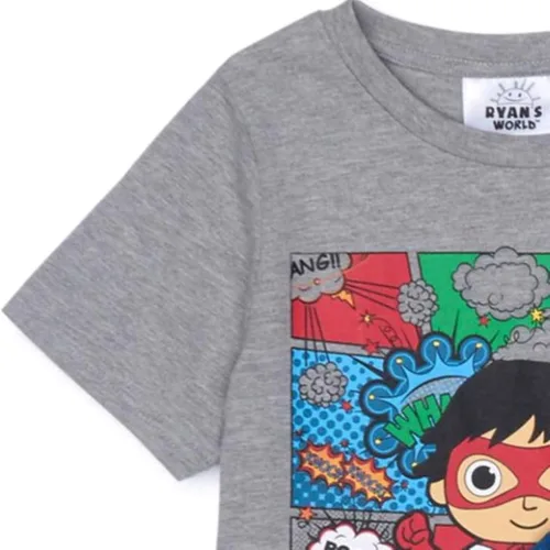 Vista 6 de RYANS WORLD Red Titan 2 Pack Graphic T-Shirts Little Kid to Big Kid