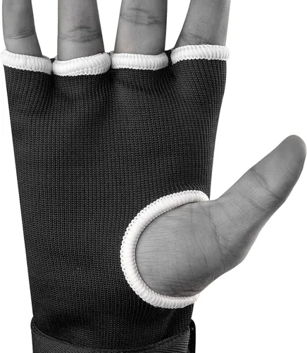 Vista 8 de FISTRAGE Guantes interiores de boxeo para puñetazos, vendajes acolchados elásticos debajo de las manoplas, soporte de muñeca largo y rápido